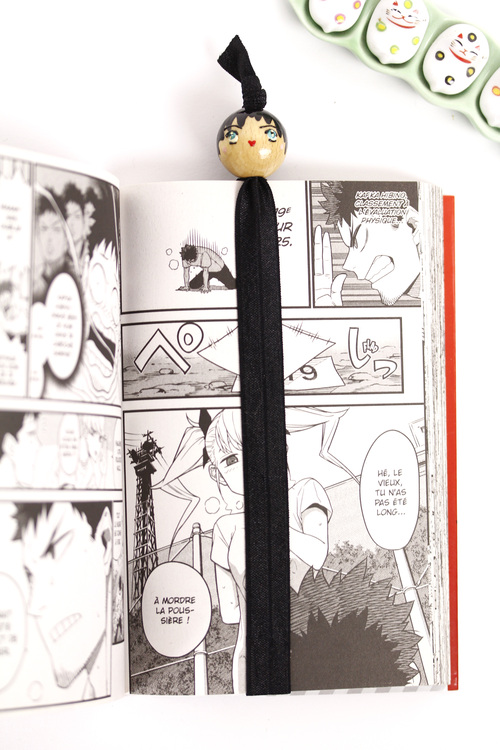 Marque Page Elastique Manga Noir -6.50 € :LeS PoiS PlumeS, L'Art du  E-commerce