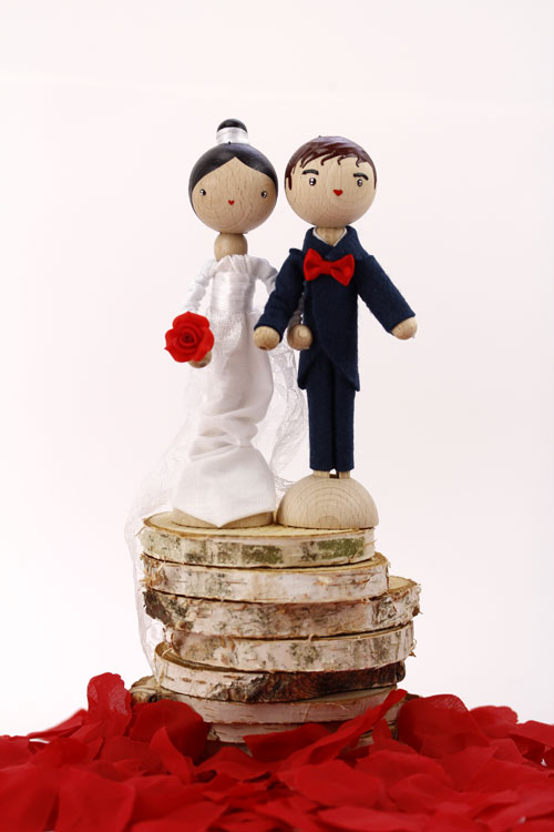 Poupée Mariage Mrs & Mr Rouge - Cliquez sur l'image pour la fermer